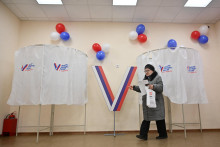 Voľby v Rusku. FOTO: Reuters