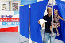 Voľby v Rusku. FOTO: Reuters