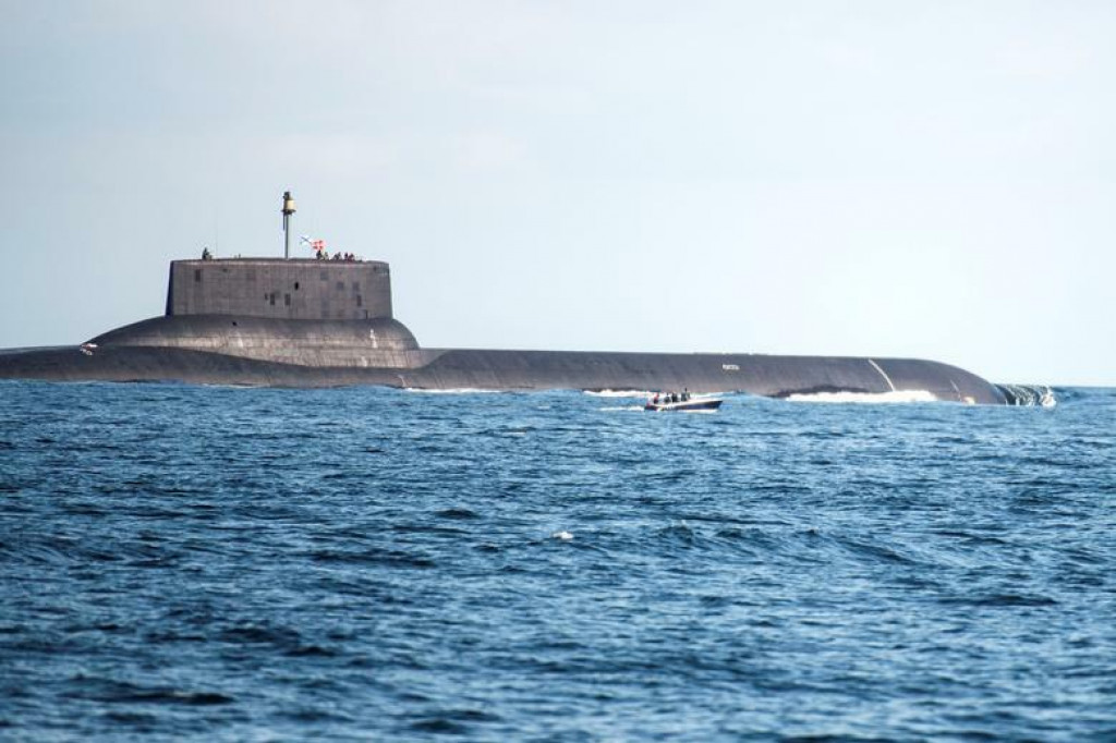 Rusk&aacute; nukle&aacute;rna ponorka Dmitrij Donskoj. FOTO: Reuters