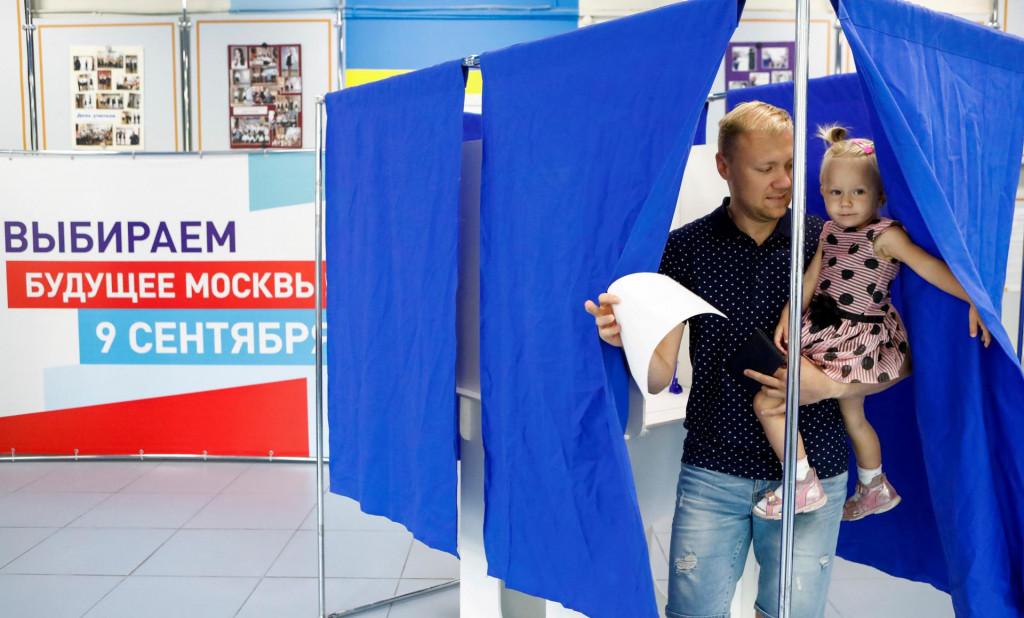 Voľby v Rusku. FOTO: Reuters