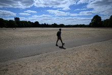 Sp&aacute;len&aacute; tr&aacute;va v lond&yacute;nskom Hyde Parku. FOTO: Reuters