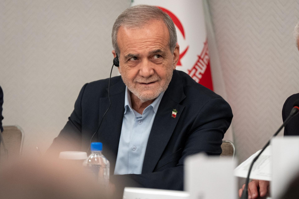 Ir&aacute;nsky prezident Mas&uacute;d Peze&scaron;kij&aacute;n. FOTO TASR/AP
