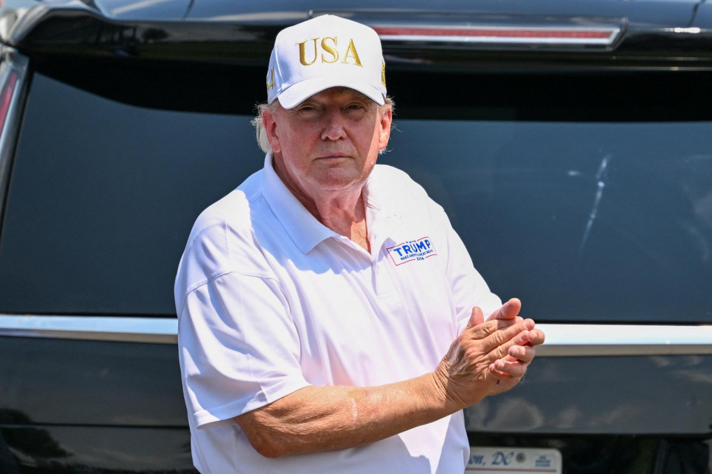 Americk&yacute; prezident Donald Trump. FOTO: Dennis Schneidler/Imagn Images