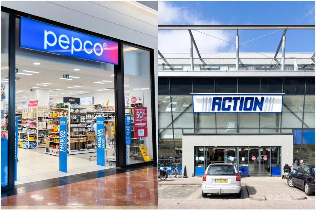 Action u n&aacute;s m&aacute; približne 51 predajn&iacute;, Pepco viac ako trojn&aacute;sobok. FOTO: Dreamstime, kol&aacute;ž HN