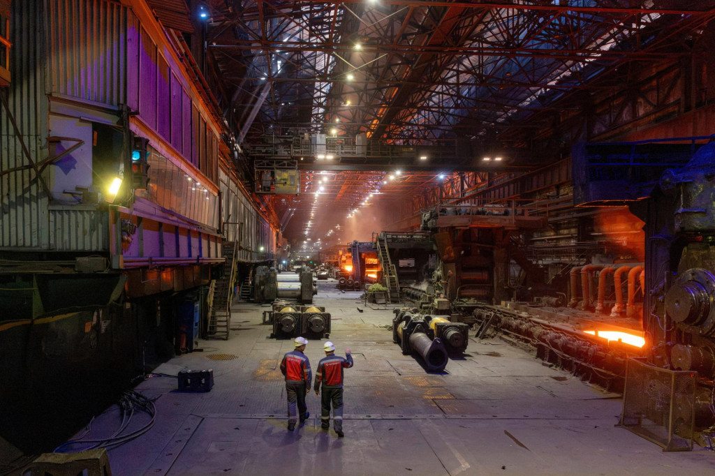 Podľa ukrajinskej verzie magaz&iacute;nu Forbes s&uacute; oceliarne Zaporižstal jedn&yacute;m z najv&auml;č&scaron;&iacute;ch hutn&iacute;ckych podnikov na Ukrajine a s&uacute; s&uacute;časťou spoločnosti Metinvest. FOTO: REUTERS