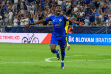 Suleiman Camara zaž&iacute;va v Slovane v&yacute;born&yacute; &scaron;tart. FOTO: TASR/ J. Nov&aacute;k