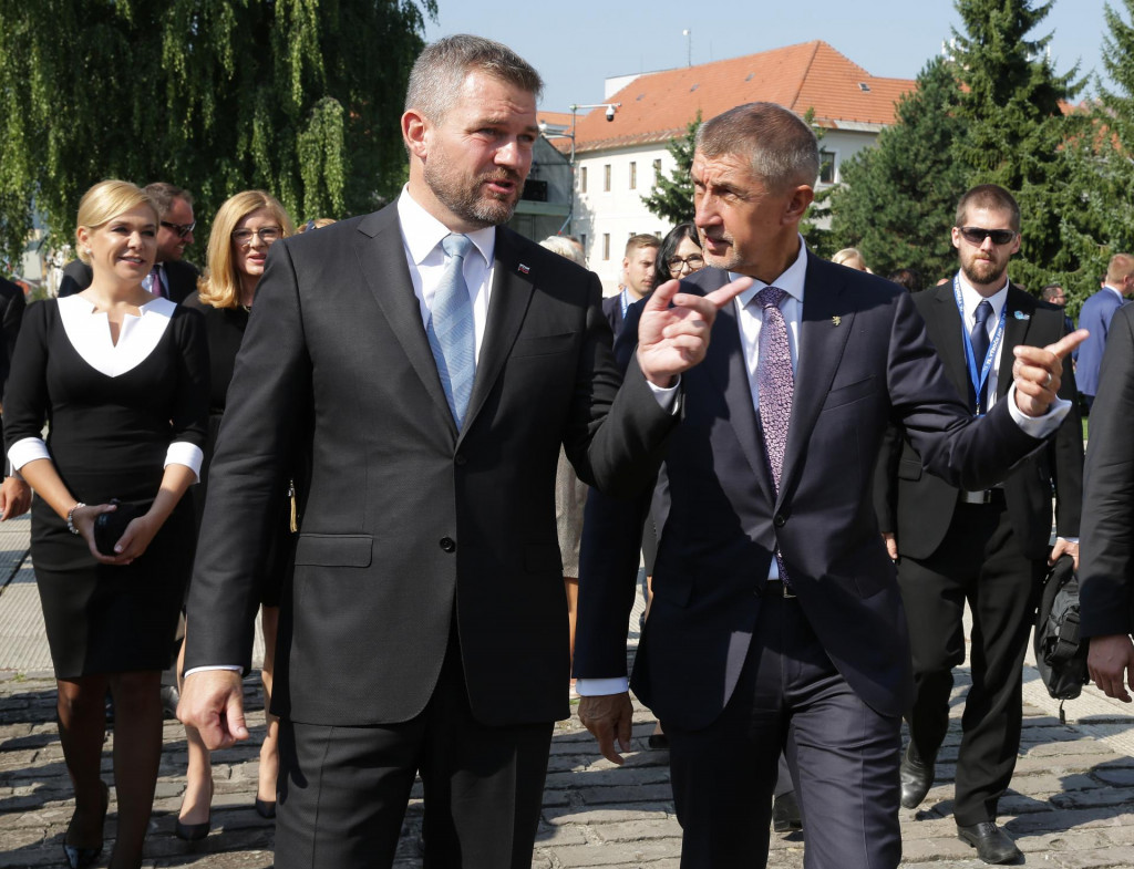 Peter Pellegrini a Andrej Babi&scaron;. FOTO: HN/Peter Mayer