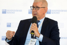 J&aacute;n Oravec ako tieňov&yacute; minister hospod&aacute;rstva na na HN Clube v roku 2023. FOTO: Arch&iacute;v HN