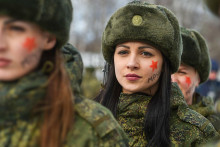 Ženy v ruskej arm&aacute;de. FOTO: Rusk&eacute; ministerstvo obrany