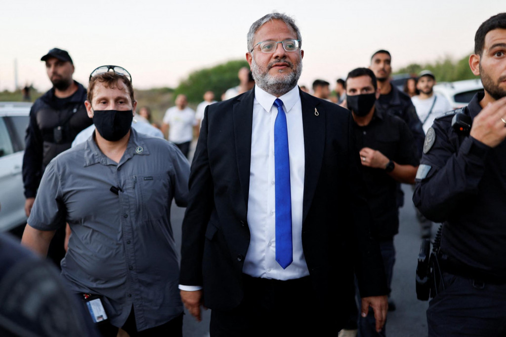 Radik&aacute;lny izraelsk&yacute; minister vn&uacute;tornej bezpečnosti Itamar Ben Gvir. FOTO: Reuters