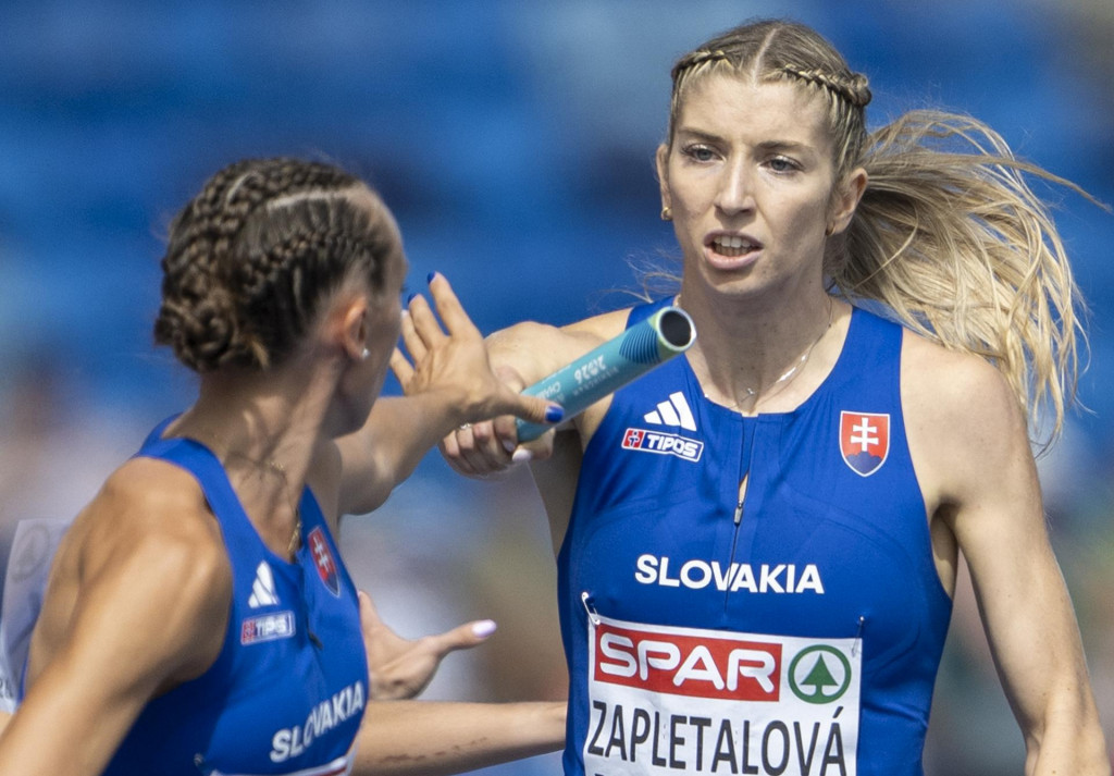 Zapletalov&aacute; bola okrem zisku zlata aj hlavnou ťah&uacute;ňkou na&scaron;ej &scaron;tafety. FOTO: TASR/M. Baumann