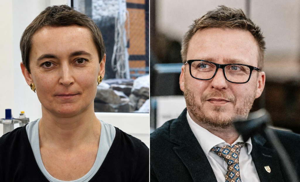 Soňa Pekov&aacute; a Peter Kotl&aacute;r. FOTO: Kol&aacute;ž HN/Mafra