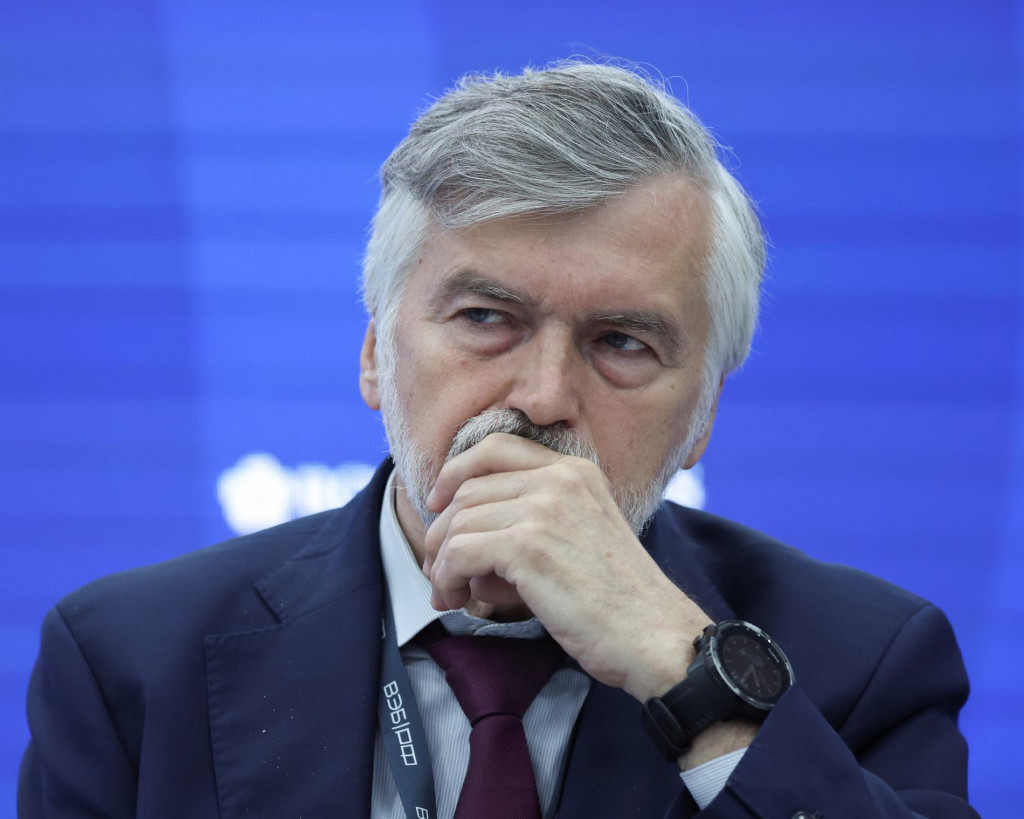 Andrej Klepač, hlavn&yacute; ekon&oacute;m ruskej &scaron;t&aacute;tnej banky Vne&scaron;ekonombanka (VEB.RF). FOTO: Reuters/Anton Vaganov