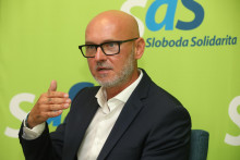 Branislav Gr&ouml;hling, politicky l&iacute;der SaS. FOTO: HN/Peter Mayer