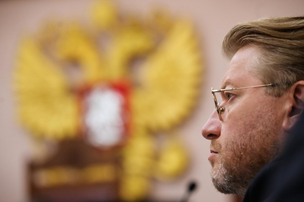 Na sn&iacute;mke predseda ruskej opozičnej strany Jabloko Nikolaj Rybakov. FOTO: TASR/AP