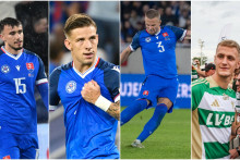 Kvarteto slovensk&yacute;ch reprezentantov st&aacute;le hľad&aacute; nov&yacute; klub. FOTO: kol&aacute;ž HN, TASR