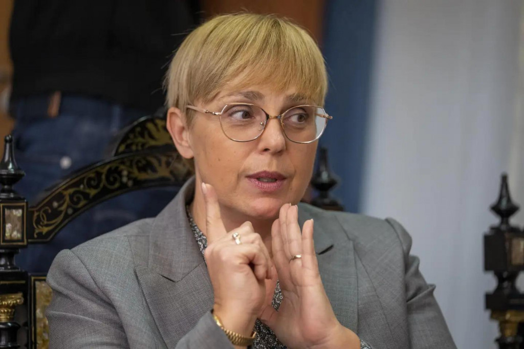 Slovinsk&aacute; prezidentka Nata&scaron;a Pircov&aacute; Musarov&aacute;. FOTO: TASR/AP