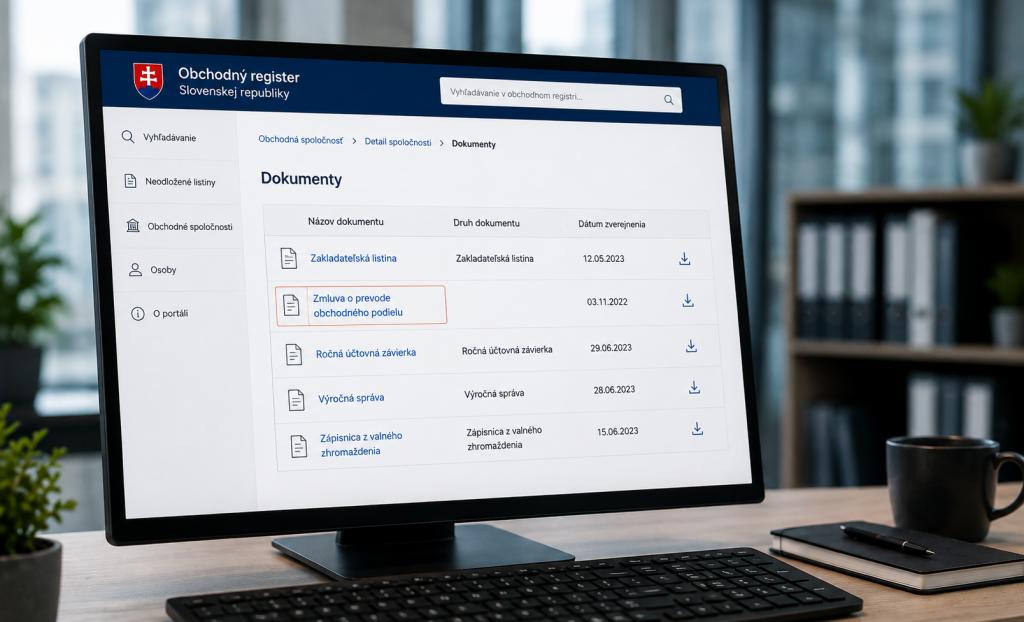 Obchodn&yacute; register obsahuj osobn&eacute; &uacute;daje podnikateľov. ZDROJ: ChatGPT
