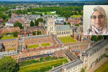 Bojovn&aacute; akademička. Farah Ahmedov&aacute; odsudzuje na univerzite Cambridge z&aacute;padn&eacute; vzdel&aacute;vanie. FOTO: kol&aacute;ž iDNES.cz/David Votruba