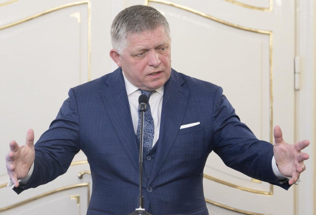 Predseda vl&aacute;dy SR Robert Fico. FOTO: TASR/Martin Baumann