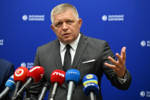Predseda vl&aacute;dy SR Robert Fico (Smer-SD). FOTO: TASR/Luk&aacute;&scaron; Grinaj