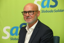 Branislav Gr&ouml;hling, predseda politickej strany SaS. FOTO: HN/Peter Mayer
