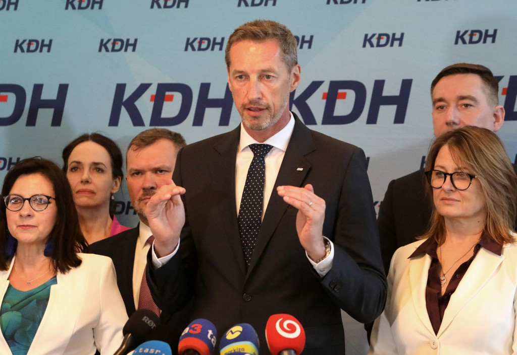 Predseda opozičn&eacute;ho hnutia KDH Milan Majersk&yacute;. FOTO: TASR/J&aacute;n Kro&scaron;l&aacute;k