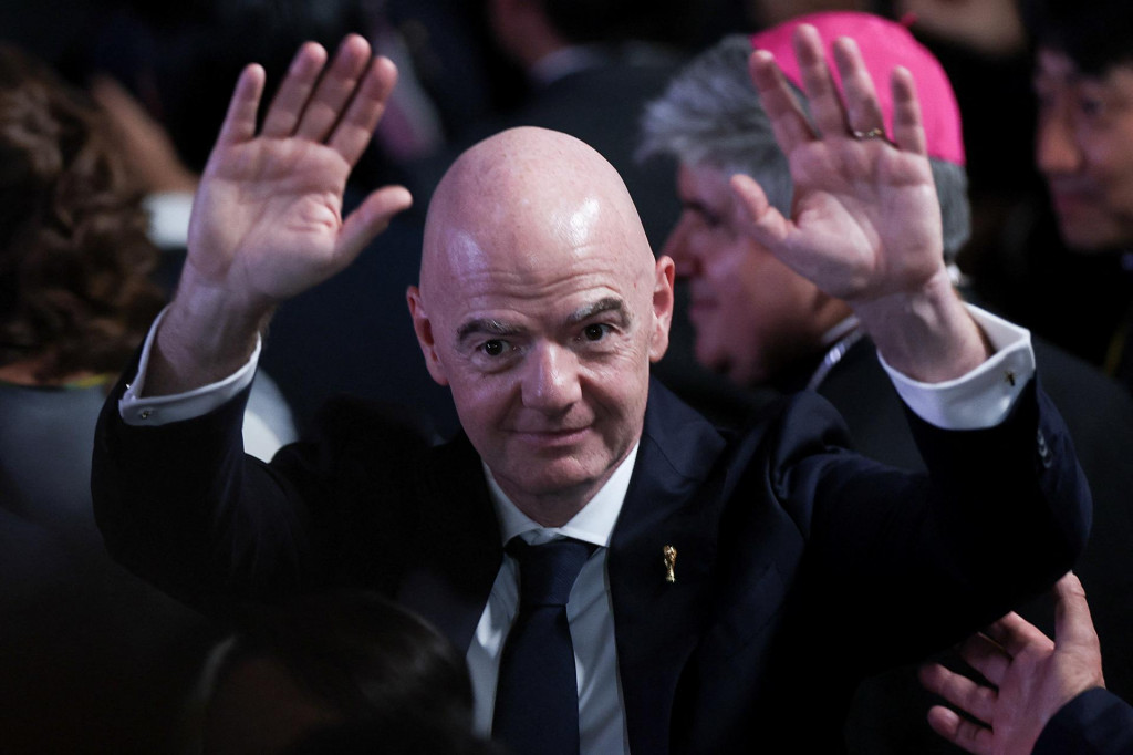 Prezident Medzin&aacute;rodnej futbalovej feder&aacute;cie Gianni Infantino.FOTO: Reuters