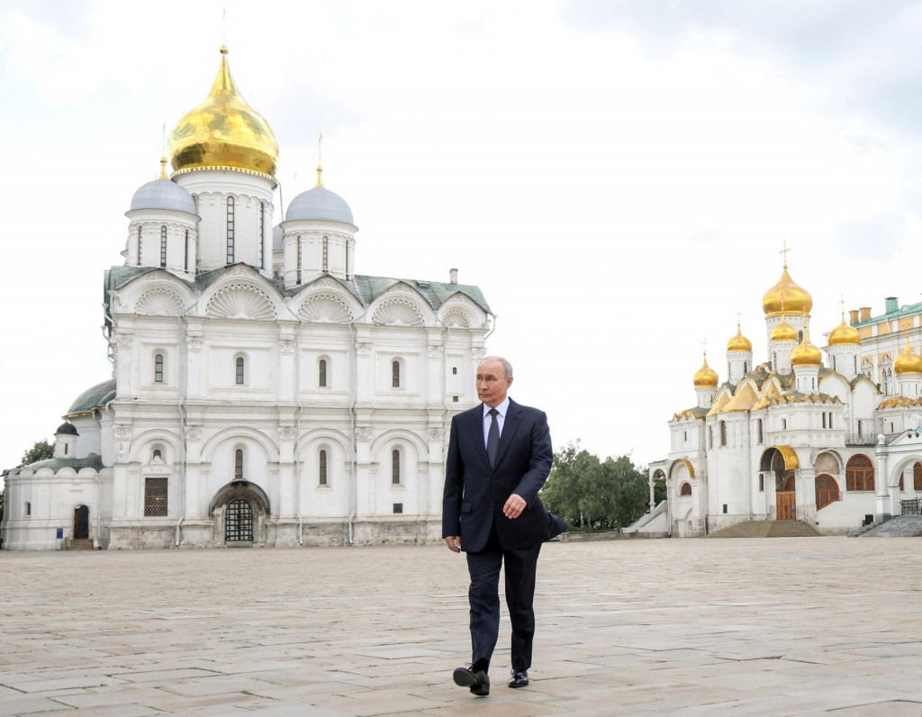 Rusk&yacute; prezident Vladimir Putin v Moskve. FOTO: REUTERS