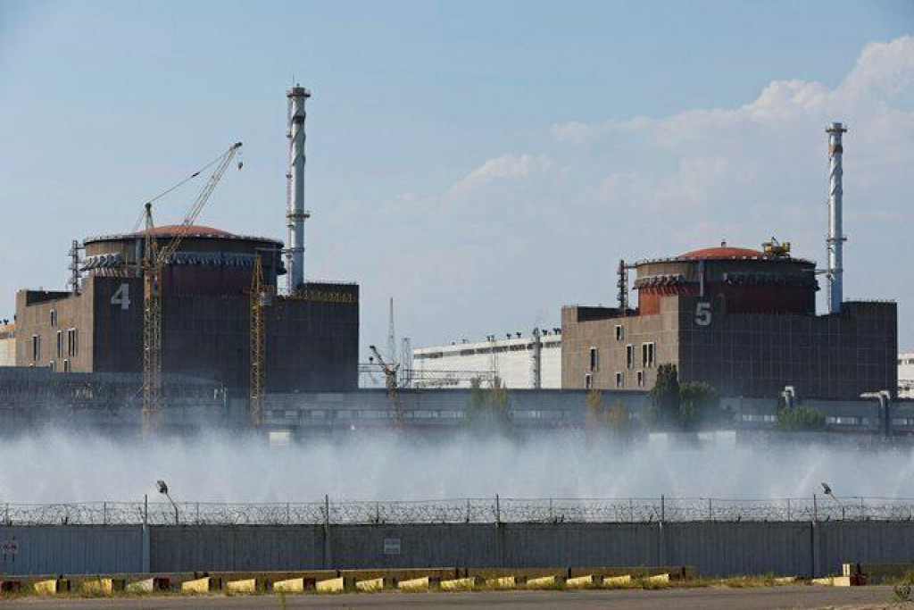 Na sn&iacute;mke Z&aacute;porožsk&aacute; jadrov&aacute; elektr&aacute;reň. FOTO: Reuters