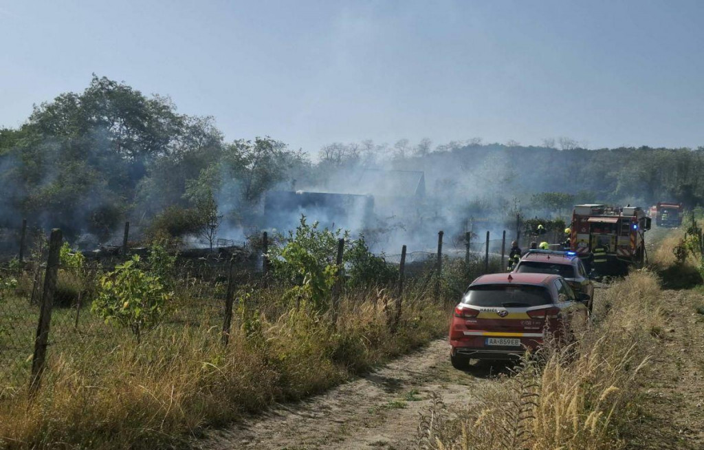 Požiar v Rači. FOTO: HN