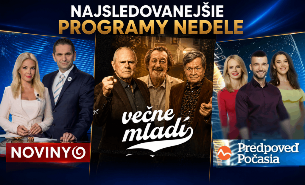 Najsledovanej&scaron;ie programy nedele.