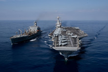 Najv&auml;č&scaron;ia lietadlov&aacute; loď na svete USS Gerald R. Ford. FOTO: Reuters