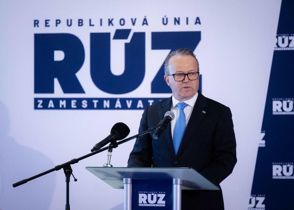 Prezident Republikovej &uacute;nie zamestn&aacute;vateľov Miroslav Kiraľvarga. FOTO: TASR/Jakub Kotian