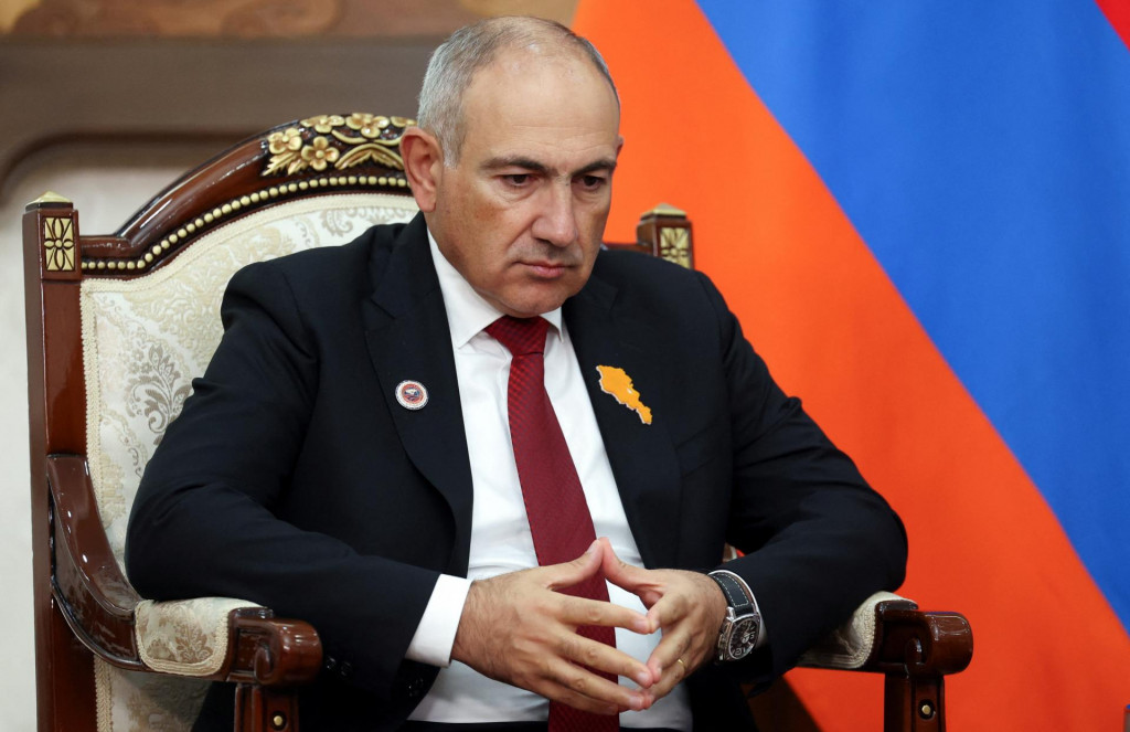 Arm&eacute;nsky premi&eacute;r Nikol Pa&scaron;injan. FOTO: REUTERS