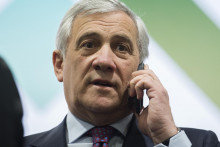 Minister zahraničn&yacute;ch vec&iacute; Talianska Antonio Tajani. FOTO: TASR/Martin Baumann
