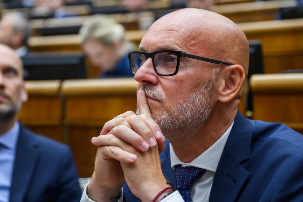 Na sn&iacute;mke poslanec N&aacute;rodnej rady a &scaron;&eacute;f SaS Branislav Gr&ouml;hling. FOTO: TASR/Jaroslav Nov&aacute;k