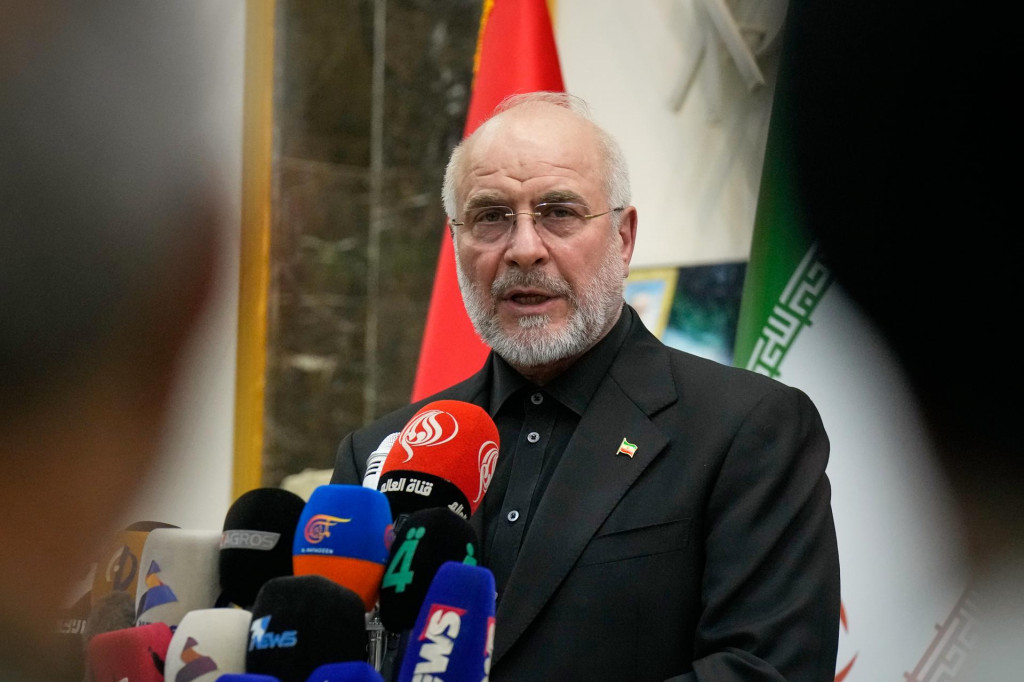 Hlavn&yacute; ir&aacute;nsky vyjedn&aacute;vač a predseda parlamentu Mohammad B&aacute;ker K&aacute;l&iacute;b&aacute;f. FOTO: TASR/AP