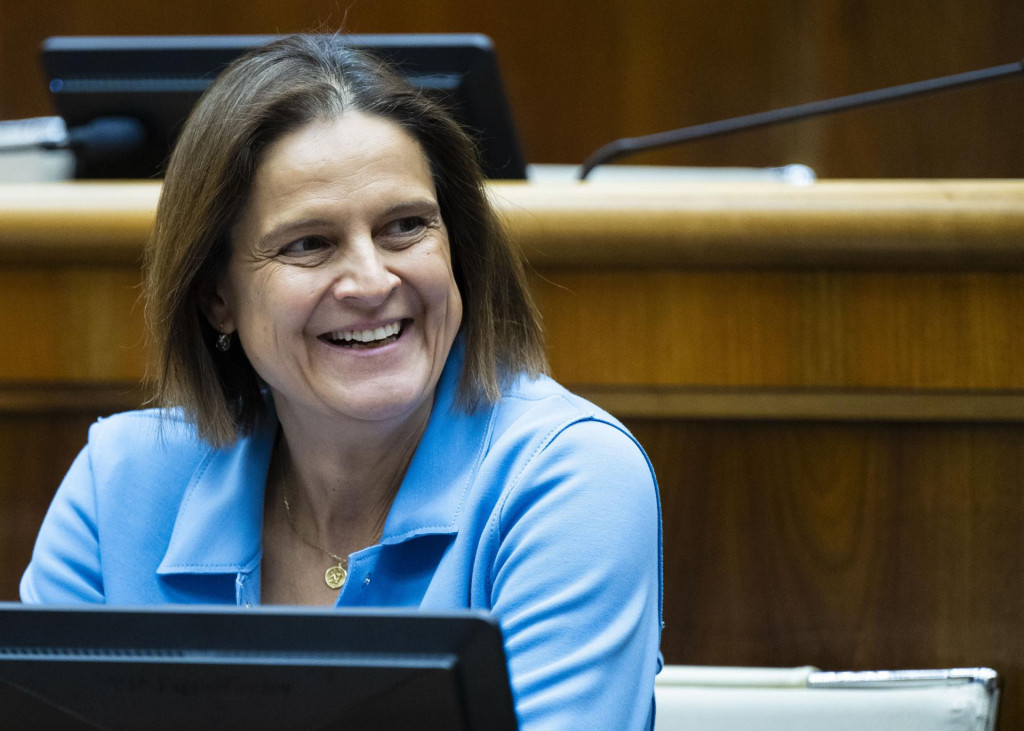 Poslankyňa NRSR M&aacute;ria Kol&iacute;kov&aacute; (SaS). FOTO: TASR