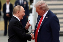 Americk&yacute; prezident Donald Trump a rusk&yacute; prezident Vladimir Putin. FOTO: Reuters