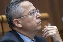 Na sn&iacute;mke minister financi&iacute; Ladislav Kamenick&yacute;. FOTO: TASR/M. Baumann