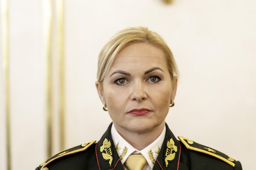 Prezidentka Policajn&eacute;ho zobru Jana Ma&scaron;karov&aacute; FOTO: TASR/Dano Veselsk&yacute;