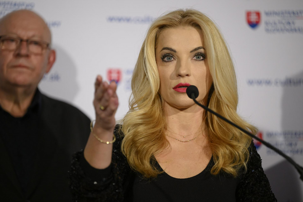 Ministerka kult&uacute;ry SR Martina &Scaron;imkovičov&aacute; (nominantka SNS). FOTO: TASR