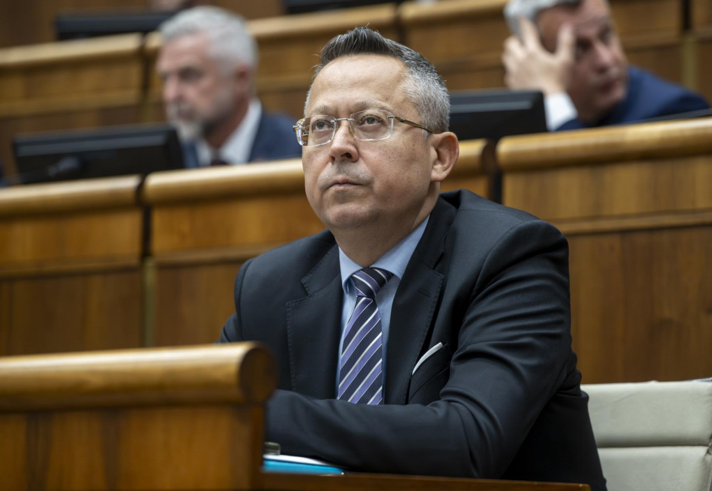 Minister financi&iacute; Ladislav Kamenick&yacute;. FOTO TASR/M. Baumann