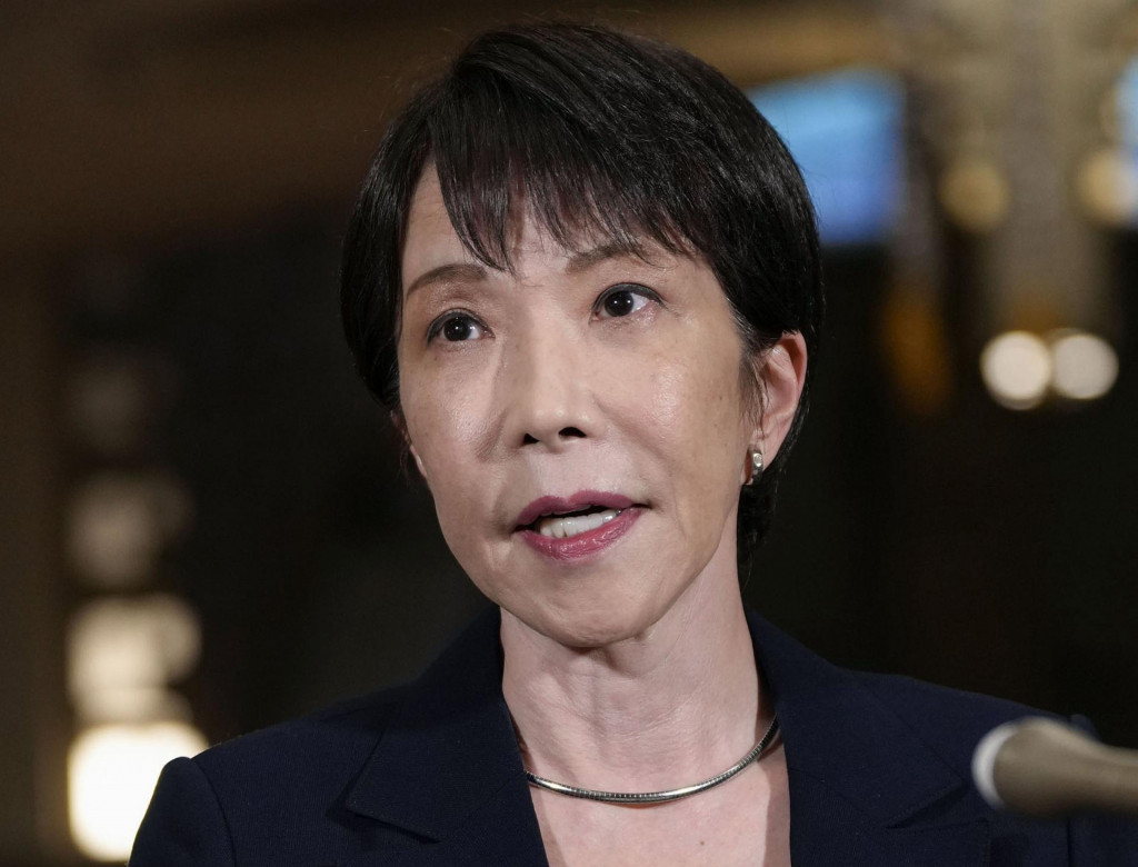 Japonsk&aacute; premi&eacute;rka Sanae Takaičiov&aacute; označila zn&aacute;zornenie de&scaron;trukcie znaku za neprijateľn&eacute;. FOTO: TASR/AP