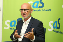 Predseda politickej strany SaS Branislav Gr&ouml;hling. FOTO: HN/Peter Mayer