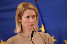 Vysok&aacute; predstaviteľka E&Uacute; pre zahraničn&eacute; veci a bezpečnostn&uacute; politiku Kaja Kallasov&aacute;. FOTO: Reuters