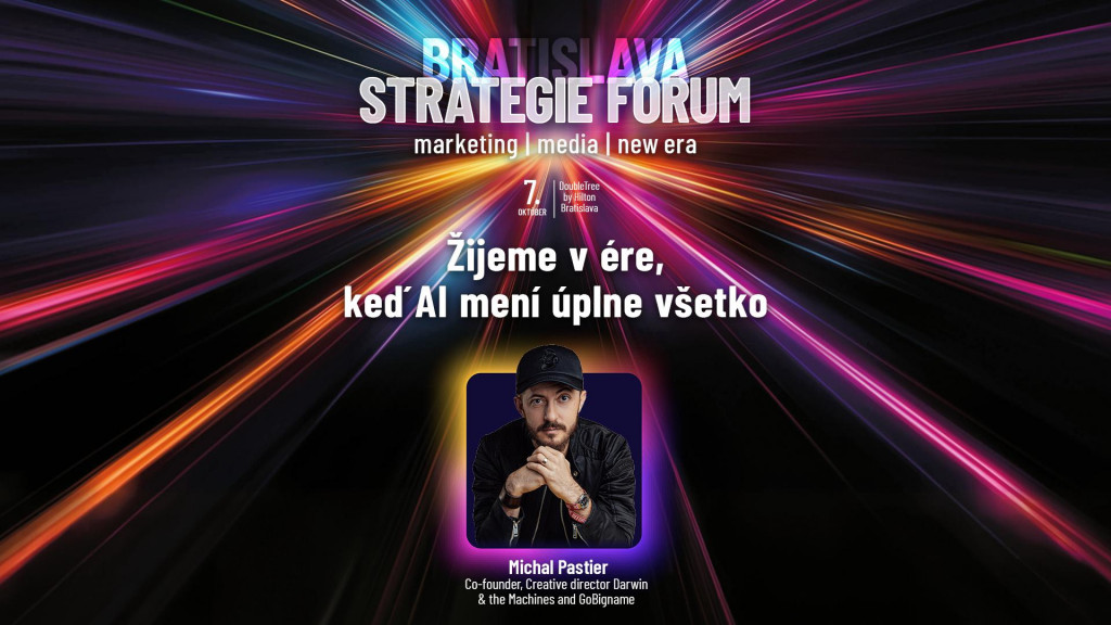 Na Strat&eacute;gie F&oacute;rum pr&iacute;de 7. okt&oacute;bra 2026 aj Michal Pastier.