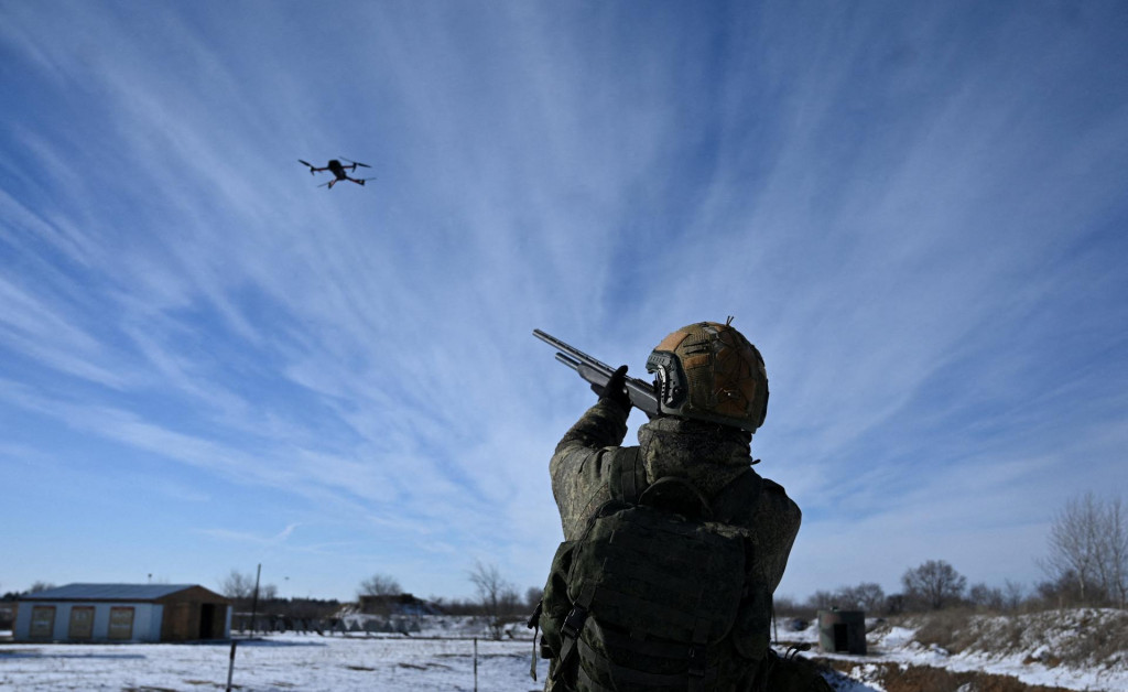Dron nad Ruskom. Ilustračn&eacute; FOTO: REUTERS