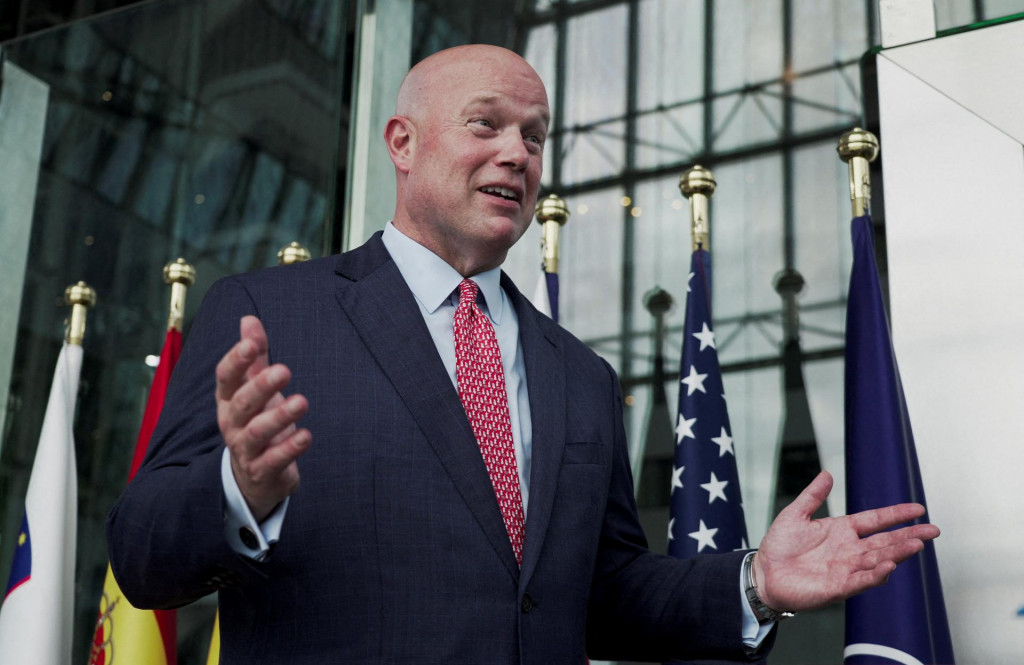 Americk&yacute; veľvyslanec pri NATO Matthew Whitaker. FOTO: Reuters
